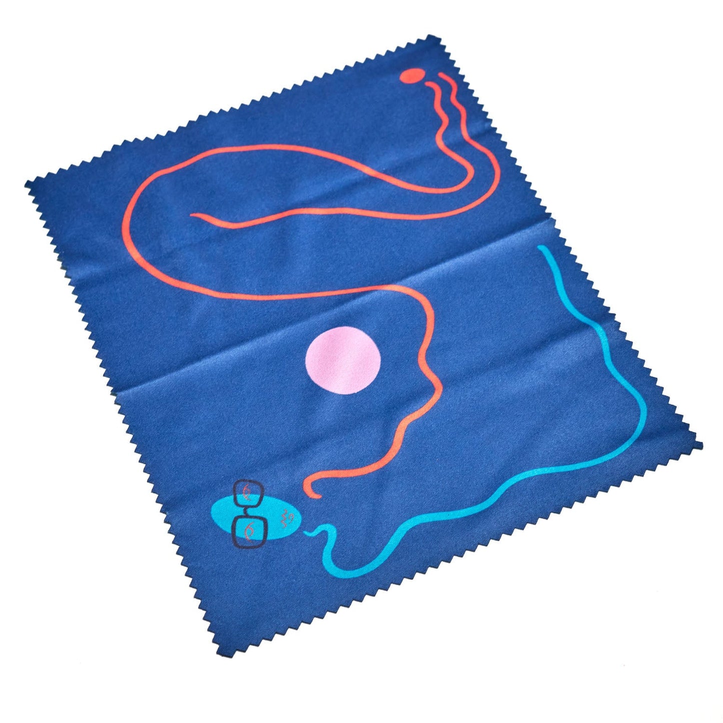 Limited-edition blue lens cloth by Venetia Berry for Tom Davies