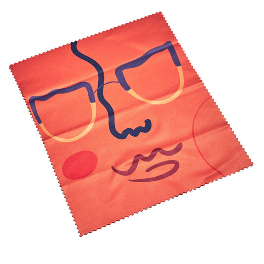 Limited edition and highly collectable orange lens cloth by Venetia Berry